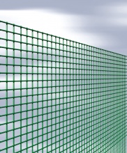 NBrand Quadraplast Rete Recinzione Elettrosaldata Metallica Plastificata 12x12mm h80cm 25 mt