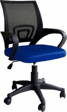 NBrand RAPID_BLU Sedia Ergonomica con Ruote e Braccioli Tessuto Mesh Blu Rapid