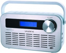 NEW MAJESTIC DAB-843 WHAL Radiosveglia Digitale DAB FM Funzione Sveglia Snooze Bianco DAB-843