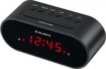 NEW MAJESTIC 119135 Sveglia Digitale LED Snooze Buzzer colore Nero  SVE-235