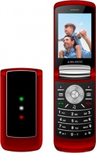 NEW MAJESTIC 300081 Telefono Cellulare 2.8" Bluetooth micro SD Rosso  Fly Red