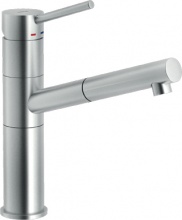 NOBILI SN00717IX Miscelatore Doccetta Estraibile Monocomando in  Inox spazzolato