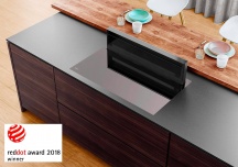 NOVY 1821 Piano Cottura 4 Fuochi Induzione Aspirante Cappa Cucina 88 cm Novy Panorama