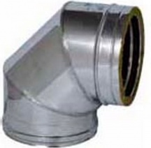 NBrand GOMACCDP9080130 Gomito per Tubi Angolo 90� � 8  13  Stufe e Camini
