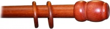 NBrand LUCA Bastone per Tende Legno � mm 35 Lunghezza cm 210 colore Ciliegio