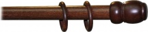 NBrand LUCA Bastone per Tende Legno � mm 35 Lunghezza cm 240 colore Noce Scuro