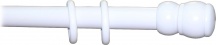 NBrand LUCA Bastone per Tende Legno � mm 35 Lunghezza cm 210 colore Bianco