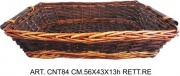 New Arcobaleno BOL699 Cesta Vimini Cnt84 Rett.Re cm 56x43x13h
