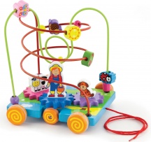 New Classic Toys VG50120 Carretto Fattoria Trainabile Prima Infanzia 18+ Mesi