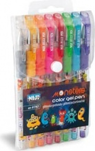 Niji 61787 Penna in gel Glitter confezione 8 pezzi Multicolore
