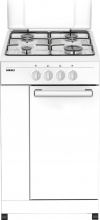 Nikkei SNMBF Cucina a Gas 4 Fuochi Coperchio 50x50 cm Bianco -  Mobilfornello