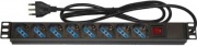 Nilox LK10051 Multipresa Da Rack 8 prese AC colore Nero