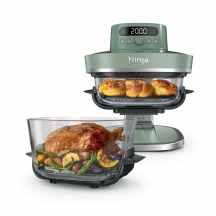 Ninja AS090EUGN Friggitrice ad Aria 5in1 5.7 Lt 2000W Vetro XL Verde  CRISPi Pro