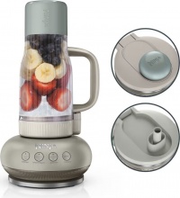 Ninja DB351EUST Frullatore con Bicchiere 0.71 Lt 1100W 3 Velocit� + Pulse Pietra