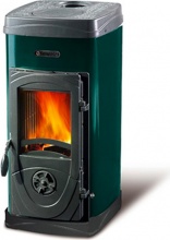 La Nordica-Extraflame Super Junior Stufa a Legna Bruciatutto in Ghisa 5Kw Verde Super Junio