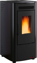 La Nordica-Extraflame 1280211 Stufa a Pellet 6.5 kW Ventilata 15Kg 186 m3 Ketty Evo Nero