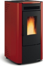 La Nordica-Extraflame 1288501 Stufa a Pellet 6,5 kW 15 Kg 187 m3 Bordeaux Ketty 5.0
