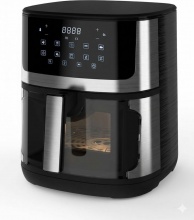 Nordmende ND-AIRFRYER75 Friggitrice ad Aria 7.5 Litri 1600 Watt Timer NeroInox