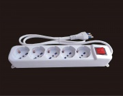 Nova Line 012149 Multipresa 5 Prese Schuko Bip. 10 16A con Int.