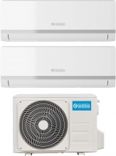 OLIMPIA SPLENDID OS-SAAQH10EI + OS-SAAQH12EI + OS-CAAMH18EI Climatizzatore Inverter Dual Split 10+12 Btu A++A+ Aryal S2 E