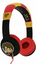 OTL HP0747 Cuffie con filo, Fantasia Harry Potter Chibi NeroRosso