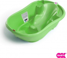 Okbaby 823 12 Vaschetta Bagnetto Neonati Pieghevole 0-12 Mesi 54x28x94 cm Verde Onda