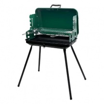 Ompagrill 39099 Barbecue a Carbonella in Acciaio 50x30 cm 59h Verde