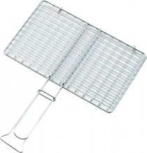 Ompagrill B04045 Graticola Griglia per Barbecue in Acciaio cromato cm 40x45