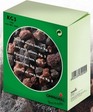 Ompagrill GASOPT 3009 Sassi in Roccia Lavica per Barbecue 3 Kg