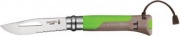 Opinel 395f441 Coltello 08 Outdoor mm 85 PP Verdegrigio