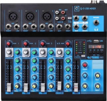 Oqan 625809 Mixer a 5 canali con lettore MP3 USBBluetooth