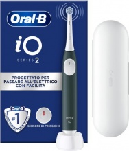 Oral-B IO2GREEN Spazzolino Elettrico a Vibrazione + Travel Case VerdeBianco