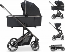 Osann 121-324-316 Juntos - Passeggino Duo 2 in1 Navicella e Passeggino 0-22 Kg Coal