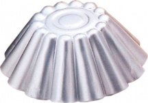 Ottinetti 1165020 Stampo per Dolci Budino in Alluminio Conico Festonato 20 cm