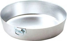 Ottinetti 1241026 Tortiera Stampo per Torta Conica in Alluminio con Asola 26 cm Argento