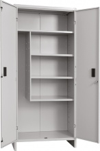 PROMETAL 0S151K10175X.M Armadio da Esterno Portascope in Metallo 100x40x180 cm Grigio Pratiko