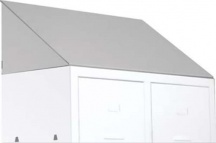 PROMETAL 1759b1805 Tetto Inclinato per Spogliatoio in Metallo 685x500x2 mm Grigio