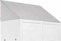 PROMETAL OS199TSPUC X Tetto Inclinato per Pratiko in Metallo 50x50 cm Grigio