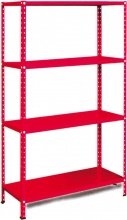 PROMETAL SCAFFAL. 80X30X150H. G Scaffale Metallo Scaffalatura 4 ripiani cm. 80x30x150 h Grigio