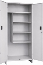 PROMETAL Smontato30x Armadio da Esterno Portascope 2 Ante 4 Ripiani 60x40x179,5 cm Grigio