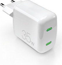 PURO PUFCMTCUSBCC35WGWHI Caricabatterie 35 W 2 USB-C MINIPRO 35W GaN Power Delivery