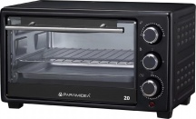 PYRAMIDEA FO2008B Forno Elettrico con Grill 20 Litri 1280 Watt con Timer Nero