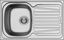 PYRAMIS 100152430 Lavello cucina 1 Vasca Incasso 86 cm Acciaio Inox  Sparta 1B 1D