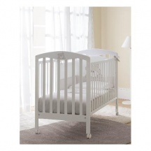 Pali 0253TEOS Lettino Neonato Evolutivo Legno con Ruote + Piumone Bianco Teo