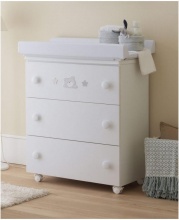 Pali 0533TEO Teo Fasciatoio Cassettiera Vaschetta Estraibile 76x90x45 cm Bianco