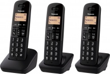Panasonic KX-TGB613JTB Telefono Cordless Trio 50 Memorie Display 1.4" Nero