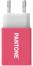 Pantone PT-AC1USBP Caricabatterie per dispositivi mobili USB colore Rosa Bianco