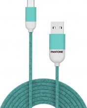 Pantone PT-MC001-5L Cavo USB 1.5 M USB 2.0 Micro-USB a USB a Ciano