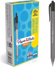 Papermate S0957030 Inkjoy 1 RT Nero Penna a sfera retrattile a clip Medio 20 pz