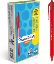 Papermate S0957050 Inkjoy 1 RT Rosso Penna a sfera retrattile a clip Medio 20 pz